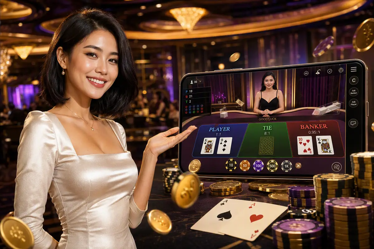 ptk99 baccarat online meja live dealer
